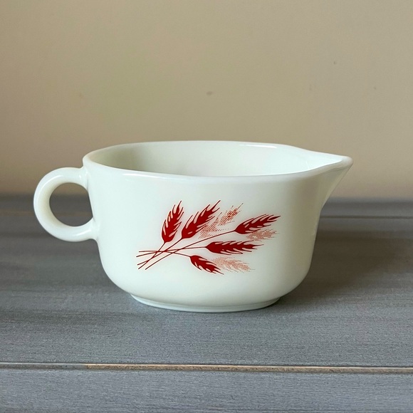 Pyrex Dining Vintage Pyrex Autumn Harvest Milk Glass Gravy Boat V3224 Poshmark